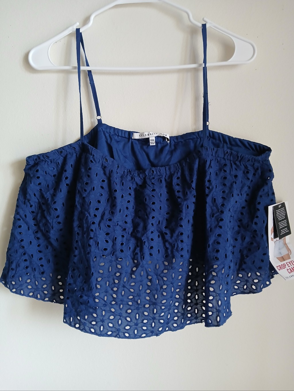 Celebrity Pink Crop Eyelet Cami Size Xxxl Nwt